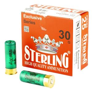 Sterling Exclusive 12 Gauge 2-3/4" #7 Bird 1-1/6 oz 25rds Shotshell - Versatile Bird Hunting Ammunition - 8698779950637