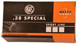 RWS Ammo .40 S&W 180 Grain 50 Round Box 10040 871004002303
