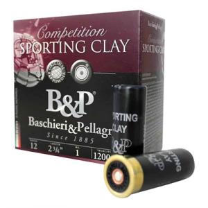 B&P SPORTING CLAY AMO 12GA 2 3/4OZ 1OZ #8 1200FPS 25RD (10 BOX CASE) 878122003939