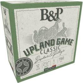 B&P Upland Game Classic 12 Gauge 2-1/2" #6 1 oz 25rds Shotshell - Classic Upland Hunting - 12B1UP6
