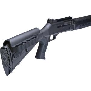 Mesa Tactical Sureshell Shotshell Ammunition Carrier 12 Gauge for Urbino Stock Cheek Rest Right Side 6-Round Aluminum Matte 878405001959