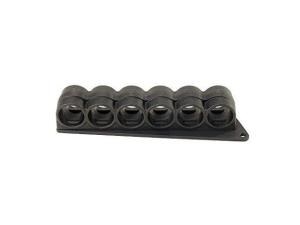 Mesa Tactical SureShell Carrier, 6-Shell Side Saddle, Fits Mossberg 500, 12 Gauge, On-gun shotshell carriers, Black Fini