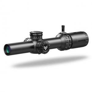 Swampfox Arrowhead LPVO 1-6X24 Riflescope, 1/2 MOA, MOA Reticle, Second Focal Plane, Matte Black, 30mm, ARH16241-M ARH16241M