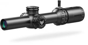 Swampfox Arrowhead 1-10X24 Riflescope, SFP, IR Green, MOA, 30mm Tube, Matte Black, ARH11024-GM 889157001555