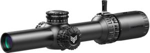 Swampfox Arrowhead Series 1-8x24mm SFP IR Red MIL 30mm Tube Riflescope, Black, ARH1824-RL ARH1824RL