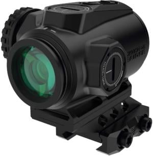 Swampfox Raider 1x20mm Micro Prism Scope, Green BRC, CQB Reticle, MOA, Black, RMPS120-GB