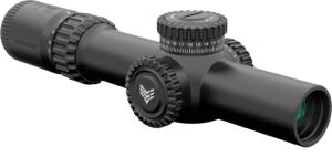 Swampfox Warhorse 1-6x24 Rifle Scope, 34mm Tube, First Focal Plane, Red IR MIL, WAR16241-RL WAR16241RL