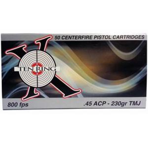 DRt Ammo .45 ACP Ten Ring 230 Grain TMJ Bullet 800 fps 50 Rounds A01154