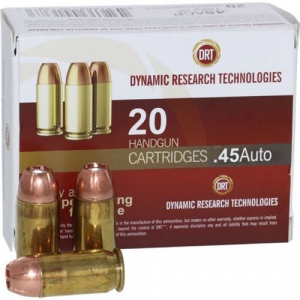 DRT Ammo .45ACP 150 Grain Terminal Shock JHP Frangible 20 Rounds
