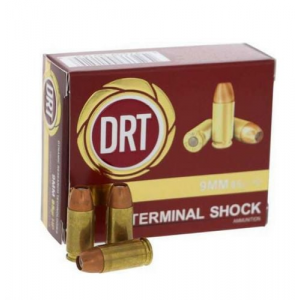 DRT 9mm Ammunition Terminal Shock 85 Grain Jacketed Hollow Point 20 rounds