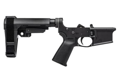 Aero Precision AR-15 Pistol Complete Lower Receiver MOE Grip SBA4 Brace Black