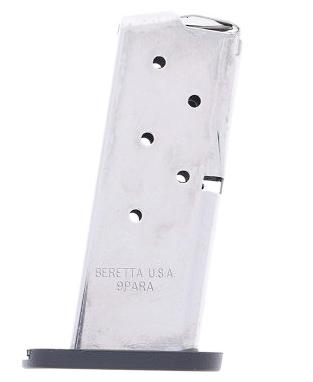 Beretta Nano Magazine, 9mm, 6 Rounds, Stainless JM6NANO9