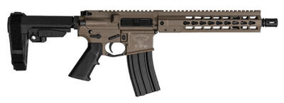 Brigade Firearms AR-15 Pistol 10.5" Barrel SBA3 Brace U-Rail FDE