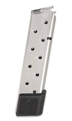 Chip McCormick Colt 1911 Magazine 45 ACP 10 Rounds Stainless Black Base