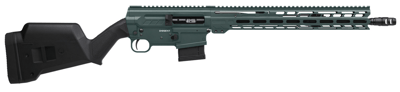 CMMG DISSENT Br4 Semi Automatic Rifle 5.56x45mm NATO 16.1" Black Threaded Barrel Charcoal Green Frame Green Field Stock