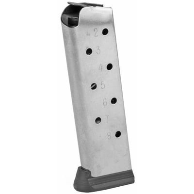 Colt 1911 Government / Commander Magazine 45 ACP 8 Rounds Stainless 098289900548