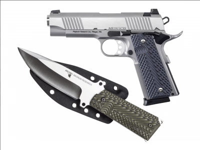 Magnum Research Desert Eagle 1911 With Knife