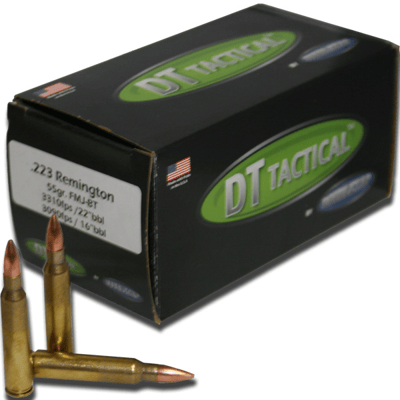 223 Remington Double Tap 55 FMJ - Boat Tail 22355F