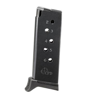 Duramag Ruger LCP LCP II Magazine 380 ACP 6 Rounds Black