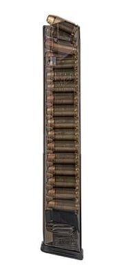 ETS Glock G22, G23, G24, G27, G35 Magazine 40S&W 30 Rd. Carbon Smoke SMK-GLK-22-210