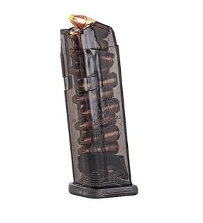 ETS Glock G19, G26 Magazine 9mm 10 Rd. Carbon Smoke