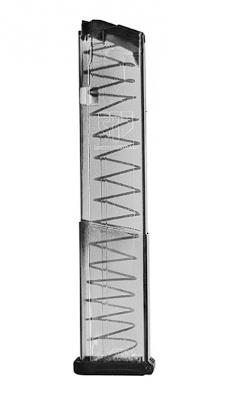 ETS Glock G43X G48 Magazine 9mm 19 Rounds Clear EXT