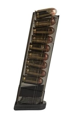 ETS Glock 42 Magazine 380 ACP 9 Rounds Carbon Smoke