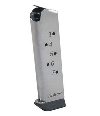 Ed Brown 1911 Colt Government Style Magazine 45 ACP 7 Rd. Stainless