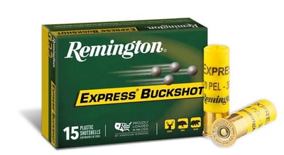 Remington 20 Gauge Ammo 20 Gauge 000 Buck Shot Centerfire Shotgun Buckshot 15 Rounds Model: 26877