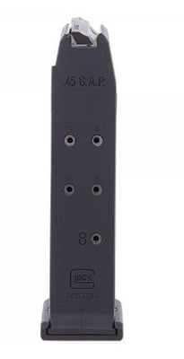 Glock 38 Gen 4, G39 Magazine 45 GAP 8 Rd. Black MF38008