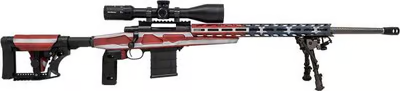 Howa M1500 APC American Flag RWB Nikko Stirling Scope