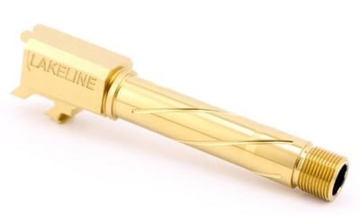 Lakeline LLC Taurus G3X, G3C, G2C, G2S Threaded Target Barrel, Gold Titanium Nitride