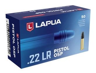 Lapua Pistol OSP Ammunition 22 Long Rifle 40 Grain Lead Round Nose Box of 50