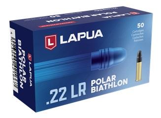 Lapua Polar Biathlon Ammunition 22 Long Rifle 40 Grain Lead Round Nose Box of 50 