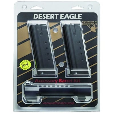 Magnum Research Desert Eagle Conversion Kit 6" Barrel 50 AE 2x 7-Rd. Magazine Black