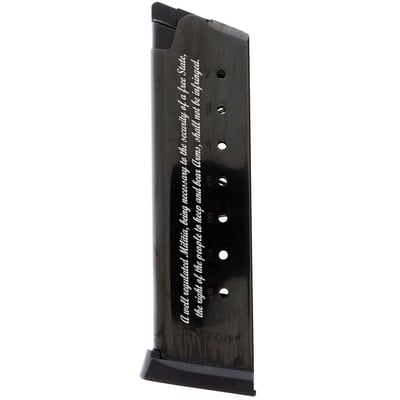 Mec-Gar 1911 Government Magazine 2A 45 ACP 8 Rd. Engraved Blued