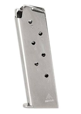 Mec-Gar Colt 1911 Full Size Magazine 45 ACP 7 Rounds Nickel