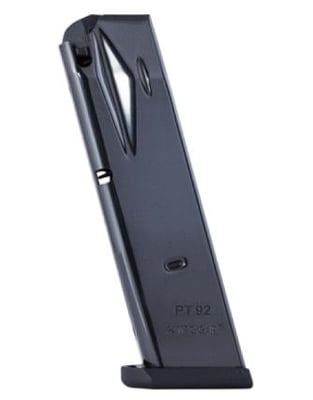 Mec-Gar Taurus PT92 Magazine 9mm 15 Rounds Steel Black AFC
