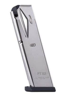 Mec-Gar Taurus PT92 Magazine 9mm 15 Rounds Steel Nickel AFC MGPT9215N