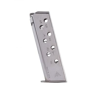 Mec-Gar Walther PP Magazine 32 ACP 8 Rounds Flush-Fit Nickel 765595111257