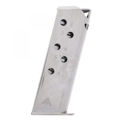 Mec-Gar Walther PPK 380 Magazine 380 ACP 6 Rounds Nickel