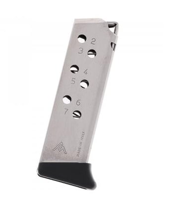 Mec-Gar Walther PPK Magazine 32 ACP 7 Rounds Finger Rest Nickel