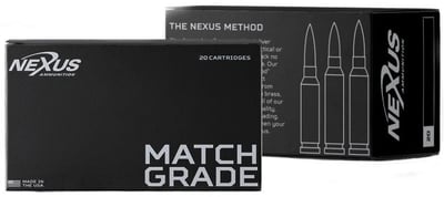 Nexus Ammo .308 Winchester 168gr Sierra Matchking BTHP 20 Rounds 10003