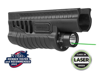 Nightstick Mossberg 500 / 590 / Shockwave Shotgun Forend LED Light, Green Laser