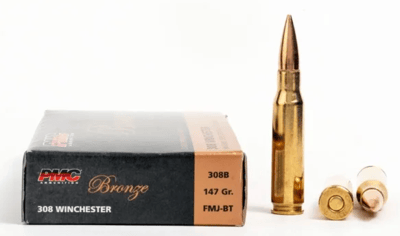 PMC 308 147 gr FMJ-BT 7.62x51 500 Rounds 2074156906028