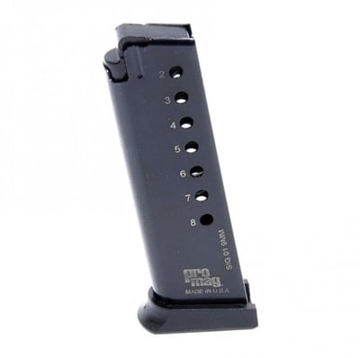 Promag Sig Sauer P225-P6 Magazine 9mm 8 Rounds Blued