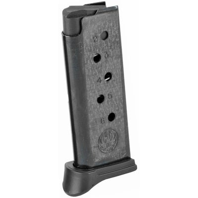 Ruger LCP Magazine 380 ACP 6 Rounds Finger Rest Black