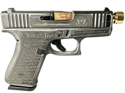 Glock 43X FS USA Trump Gold Barrel