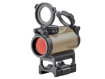 Sig ROMEO-MSR Compact Red Dot Sight SOR72011, 1x20mm, 2MOA Dot, 1 MOA Adjustment, FDE 798681653553