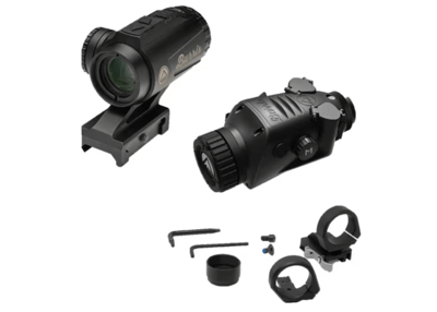Burris BTC35 V3 Thermal Clip-On with RT-3 Prism Sight Ballistic 3X Dot with Picatinny Mount Matte Black 000381306777
